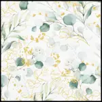 Servilletas 33×33 cm Eucalipto Dorado 20 piezas