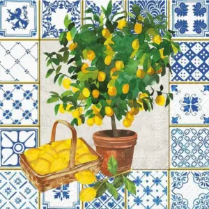 Servilletas lunch 33x33 cm 20 piezas Citrus Tree