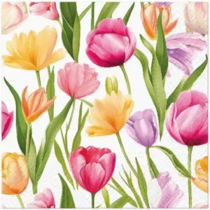 Servilletas lunch 33x33 cm 20 piezas Tulip Dream Pattern
