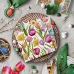 Servilletas lunch 33×33 cm 20 piezas Tulip Dream Pattern