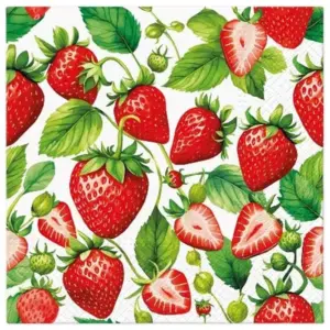 Servilletas lunch 33x33 cm 20 piezas Strawberry Kiss