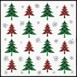 Servilletas lunch 33×33 cm 20 piezas Christmas Tree Check Rojo y Verde