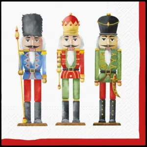 Servilletas 33×33 cm Soldados Cascanueces 20 piezas
