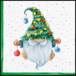 Servilletas 33×33 cm Fancy Gnome 20 piezas