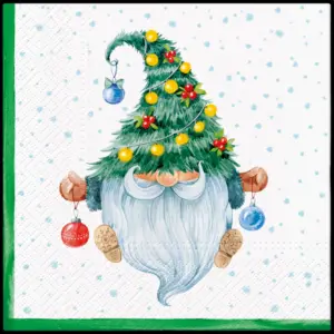Servilletas 33×33 cm Fancy Gnome 20 piezas