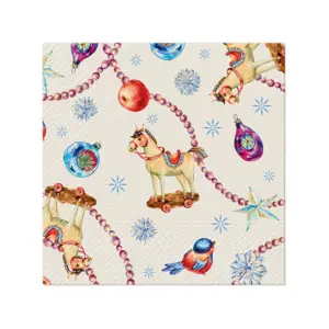 Servilletas lunch 33x33 cm 20 piezas Horses and Baubles