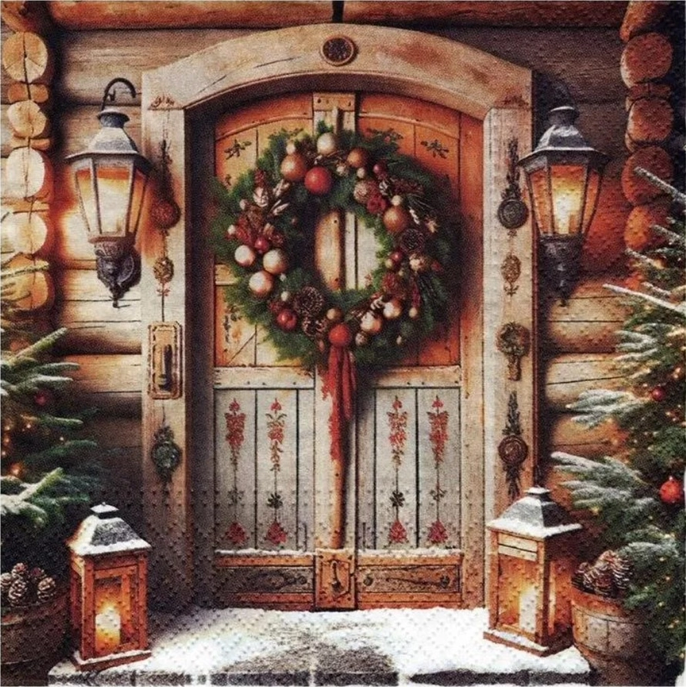 Servilletas lunch 33×33 cm 20 piezas Doorway to Christmas