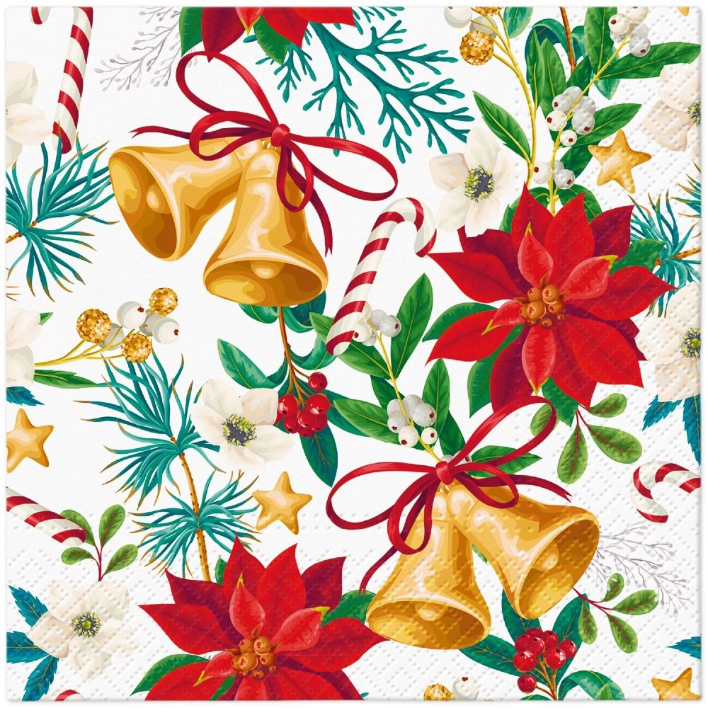 Servilletas lunch 33×33 cm 20 piezas Botanical Noel