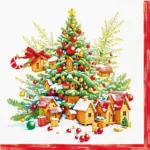 Servilletas lunch 33×33 cm 20 piezas Festive Joy Tree