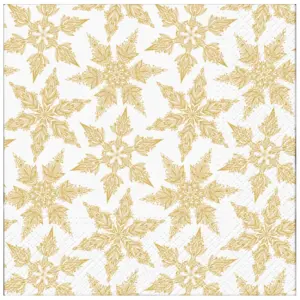 Servilletas 33x33 cm Gold Winter 20 piezas