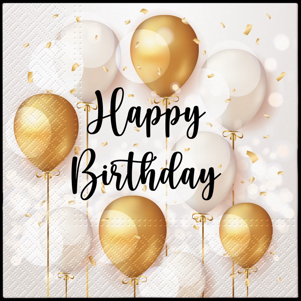 Servilletas lunch 33×33 cm 20 piezas Gold Celebration