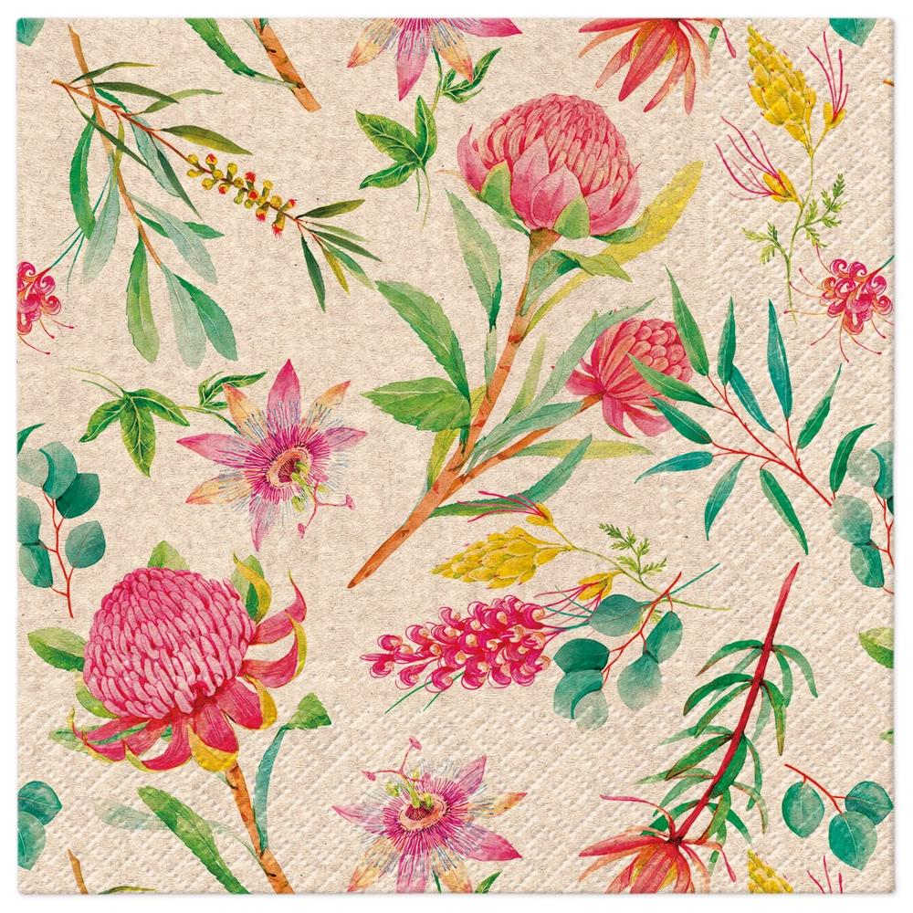 Servilletas bio 33×33 cm Flor Silvestre 20 piezas
