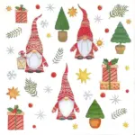 Servilletas lunch 33×33 cm 20 piezas Gnomes and Gifts