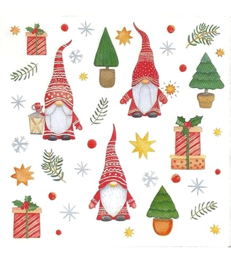 Servilletas lunch 33×33 cm 20 piezas Gnomes and Gifts