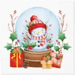 Servilletas lunch 33×33 cm 20 piezas Snowman in a Ball