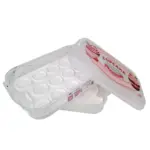 Portacupcakes 2 niveles 43×27.5×18.5 cm Vintage blanco decoración rosa